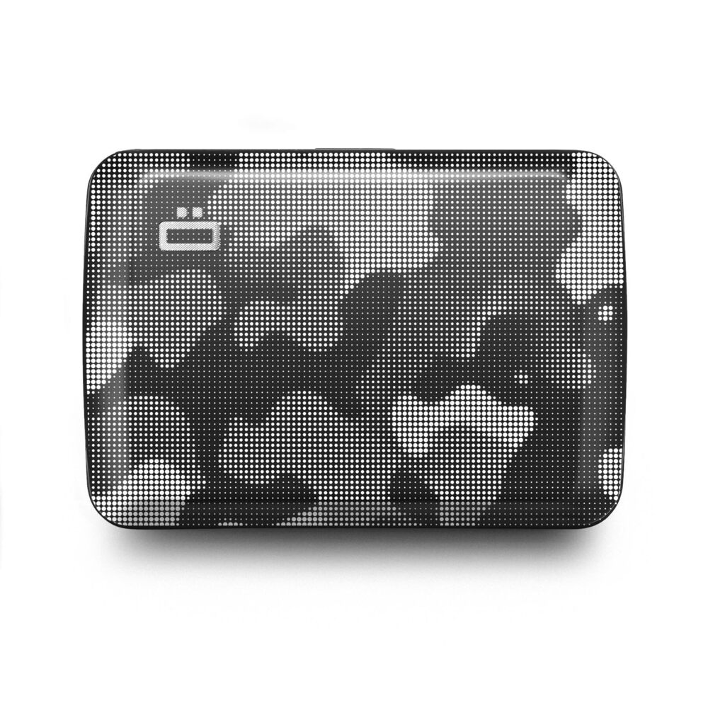 8728 Aluminum card holder with metal lock, RFID protection against fraud
